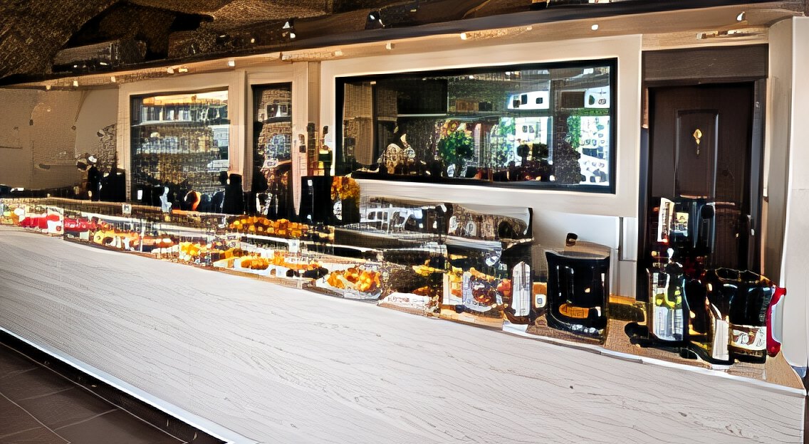 Pasticceria Canet Mentone – Il banco e la cassa | Cassani SRL