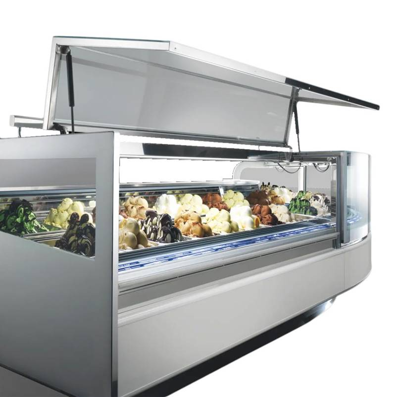 Professional gelato display case – Cassani SRL