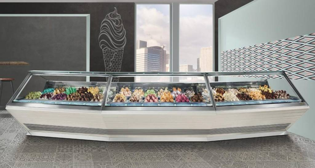 Professional gelato display case – Cassani SRL